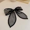 Organza bow hairpin Korean style black back head spring clip hair accessoriespicture13