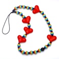 fashion color acrylic rainbow beads mobile phone lanyard female wholesalepicture9
