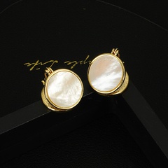 Circle earrings female round earrings autumn and winter fashion copper ear buckle