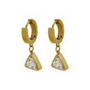 vintage gold triangle zircon pendant ring stainless steel earrings jewelry wholesalepicture12