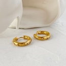 simple geometric ring womens ear buckle stainless steel diamond earrings women NHLIH643391picture10