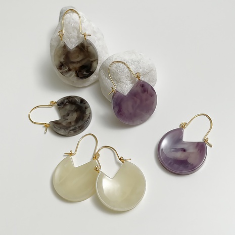 fashion simple popular resin earrings geometric drop earrings's discount tags