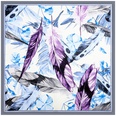 130cm new handpainted feather female twill silk sunscreen shawl large square scarfpicture15
