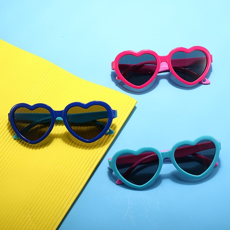 lunettes de soleil polarisées anti-UV polarisées en forme de cœur pour enfants's discount tags