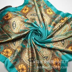 new ethnic silk cashew lady simulation silk satin large square scarf