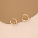 Korean alloy pearl heart autumn and winter new ear stud earringspicture9