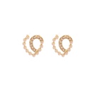 Korean alloy pearl heart autumn and winter new ear stud earringspicture10