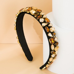 baroque ornate jeweled fabric headband wholesale