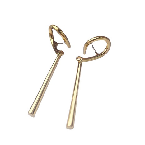 simple long tassel geometric metal earrings wholesale NHDAI643330's discount tags