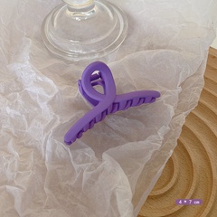 2022 new purple geometric hairpin back head grab clip shark clip female