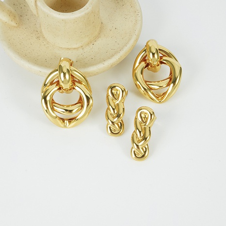 fashion new geometric creative copper earrings wholesale NHGI644235's discount tags