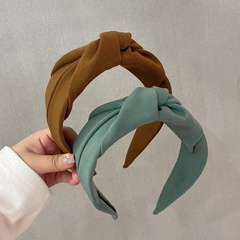 New 2022 Korean fashion fabric knotted wide-brimmed headband hairpin headwear wholesale