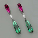 fashion color long water drop copper earrings wholesalepicture3