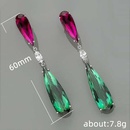 fashion color long water drop copper earrings wholesalepicture4