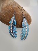 retro sevencolor feather earrings bohemian style colored diamond earringspicture9