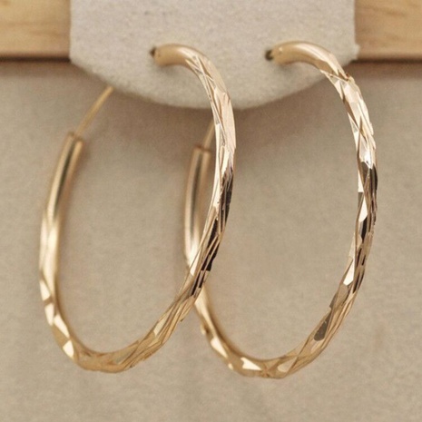 fashion simple glossy big circle copper earrings wholesale's discount tags
