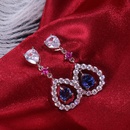 new fashion long water drop zircon copper earrings wholesalepicture8