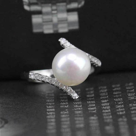 Einfacher künstlicher Perlenring zum Versenden des Muttertags-Kupferrings's discount tags