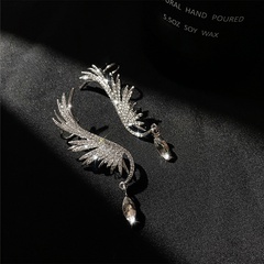 fashion angel wings earrings ear bone clip alloy full of diamond earrings