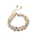 fashion geometric solid color crystal adjustable bracelet wholesalepicture12