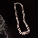 fashion full diamond necklace hip hop alloy collarbone chain braceletpicture9