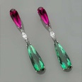 fashion color long water drop copper earrings wholesalepicture5