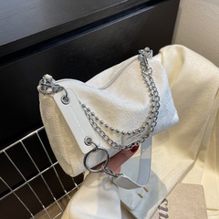autumn and winter women's new messenger chain shoulder pillow bag 22*14*11cm