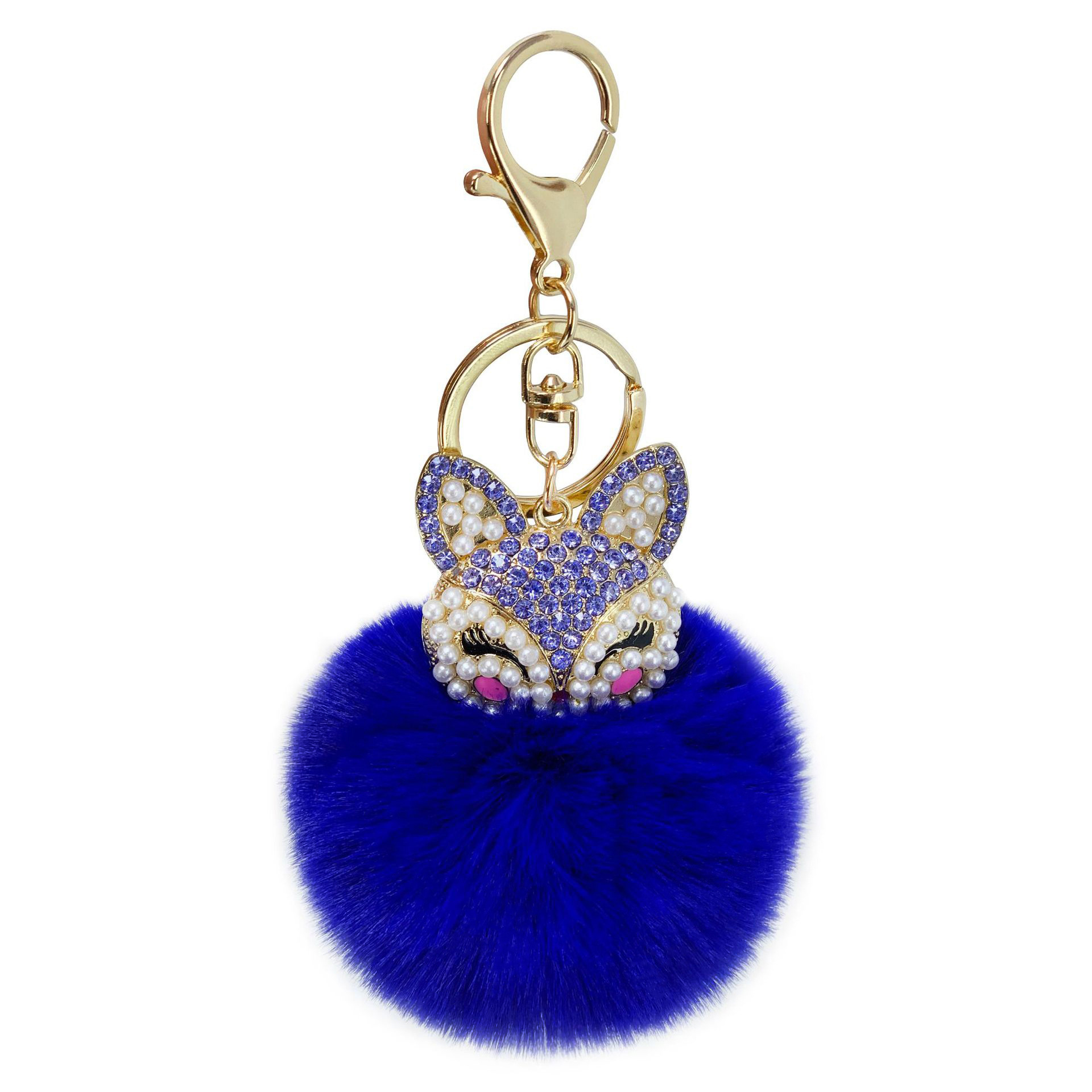 Ballet girl Imitation Rabbit Fur Ball Keychains Keychain Pendant