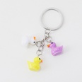 Cute duck resin little yellow duck keychain animal key ring gag pendantpicture7