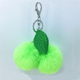 New leaf cherry fruit hair ball keychain pendant imitation rex rabbit hair accessoriespicture12