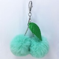 New leaf cherry fruit hair ball keychain pendant imitation rex rabbit hair accessoriespicture19