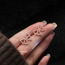 Korean simple small pearl bow alloy stud earringspicture16