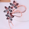 Korean fashion simple diamond flowers alloy adies broochpicture4