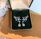 Fashion Pear Shaped Inlaid Zircon Copper Earrings Wholesalepicture10