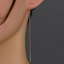 simple fashion ear line long tassel fine line hollow chain copper earringspicture11