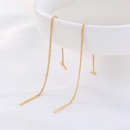 simple fashion ear line long tassel fine line hollow chain copper earringspicture14
