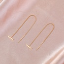 simple fashion ear line long tassel fine line hollow chain copper earringspicture16