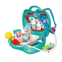 Spielhaus Babypflegebox Spielzeugpuppe Arzt Spielhaus Spielzeug 22 * 24 * 10cm