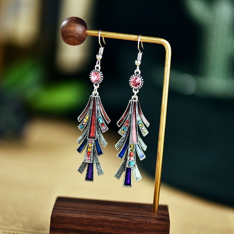 vintage long alloy tassel dripping oil earrings wholesale's discount tags