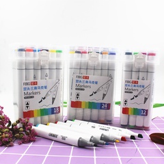 wholesale double-headed triangle marker student painting color pen set