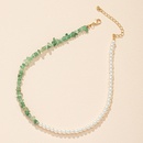 Korean pearl and gravel irregular stitching strong clavicle chainpicture8