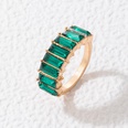 fashion rectangular multicolor diamond alloy single ring femalepicture14