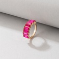 fashion rectangular multicolor diamond alloy single ring femalepicture18