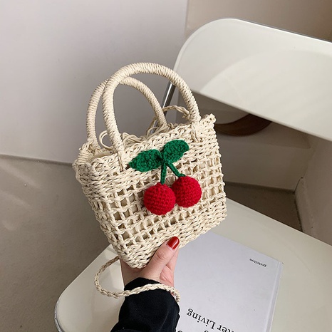 woven spring and summer new women's shoulder messenger small bag women 21*15*8cm's discount tags