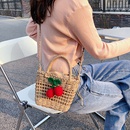 woven spring and summer new womens shoulder messenger small bag women 21158cmpicture8