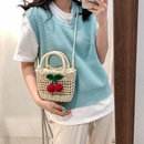 woven spring and summer new womens shoulder messenger small bag women 21158cmpicture10