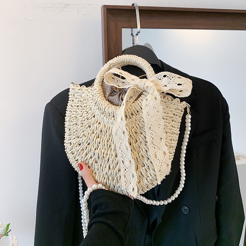 fashion weaving spring and summer new womens fashion shoulder bag 24208cm