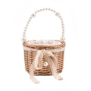 Mini Pearl Basket Summer Woven Lace Fashion Simple Drawstring Mobile Phone Bag 141210cmpicture5