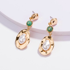 creative retro baroque pearls long tassel earrings wholesale