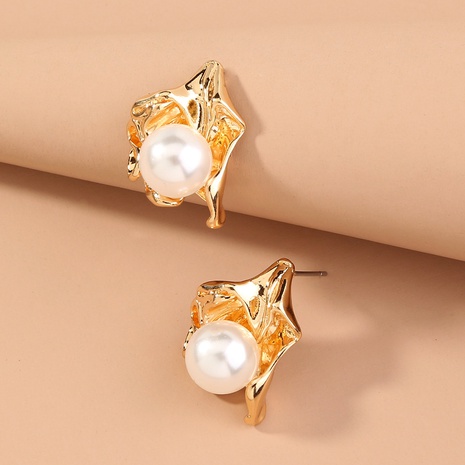 fashion creative metal Baroque pearl retro earrings NHDB645628's discount tags